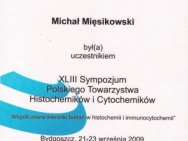XLIII Sympozjum Polskiego Towarzystwa Histochemików i Cytochemików (Bydgoszcz, 2009)